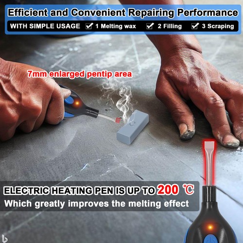 PVC Floor DIY Repairing Tool Set Multifunction Furniture Repairing Tool Set H0A8 - Picture 10 of 10