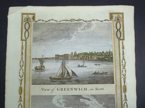 Antique print of Greenwich and Deptford by Alexander Hogg 1784 - Bild 4 von 5