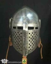 Bascinet Knight Helmet Medieval Armour Buhurt Battle Gift Medieval Reproduction