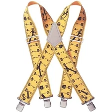 CLC Custom Leathercraft 110RUL Heavy Duty Tape Elastic Work Suspenders, Ruler