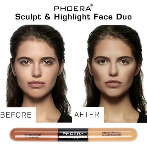 PHOERA Sculpt & Highlight Concealer Foundation Shadow Stick Caramel/Vanilla 103 - Picture 8 of 9