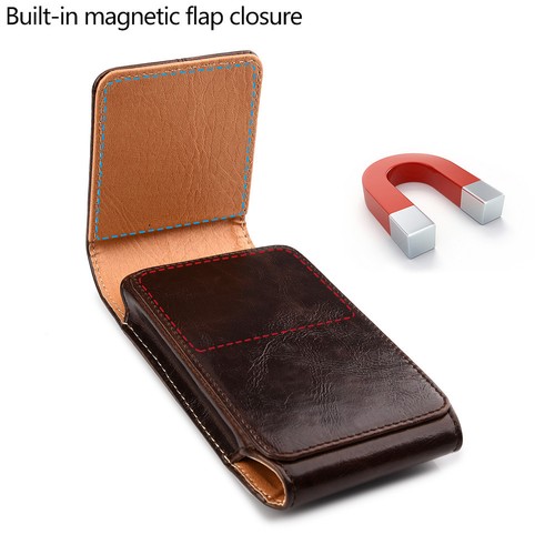 For iPhone 8/7 Plus Case Vertical Premium Leather Cover Pouch Holster Belt Clip - Picture 4 of 23
