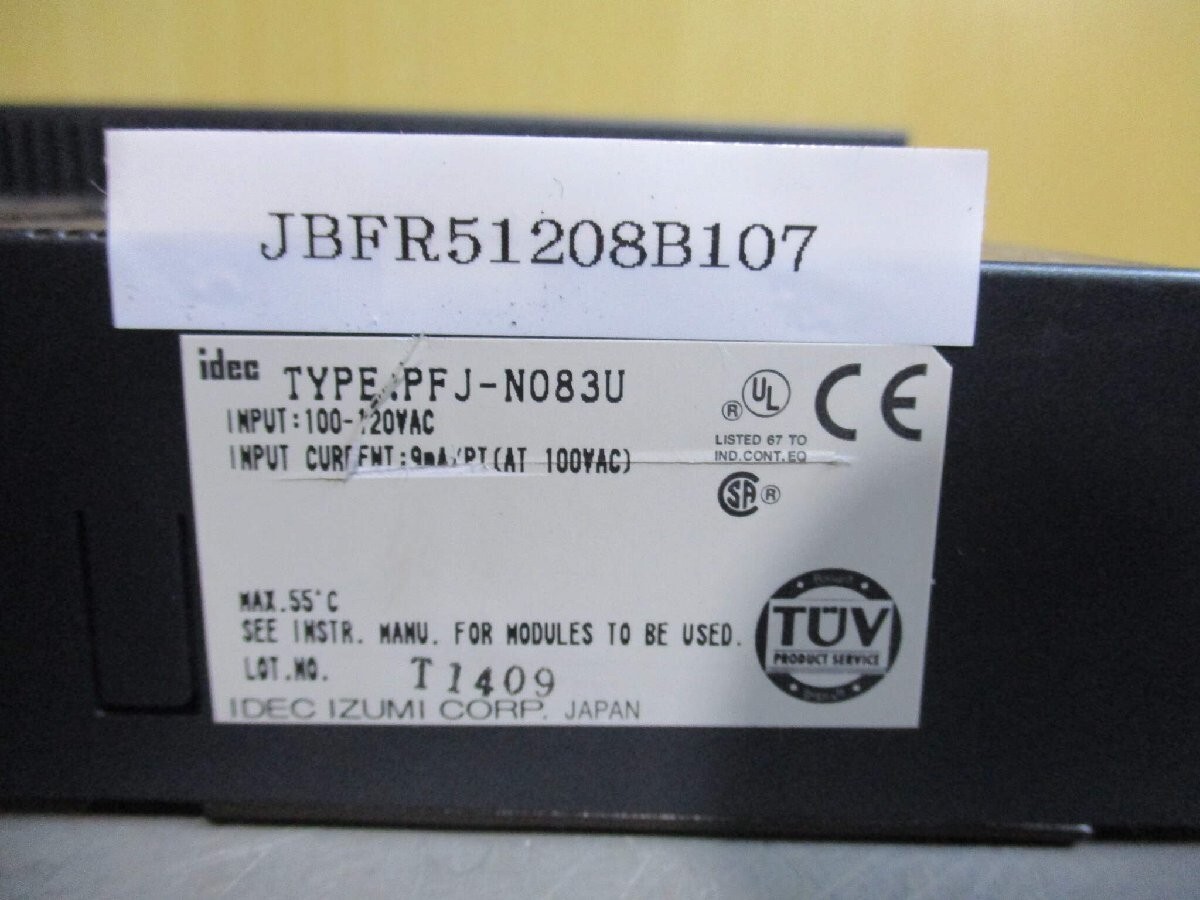 IDEC FA-2J Programmable Controller PFJ-N083U PF2J-CPU1 IDEC FA-2J Programmable Controller PFJ-N083U PF2J-CPU1