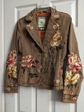 Paparazzi Blazer With Floral Embroidery Size S Small Unused