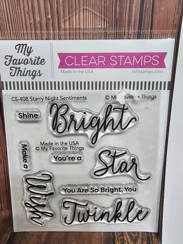 Estampillas y troqueles My Favorite Things STARRY NIGHT SENTIMENTS nuevos Foto 2 de 4