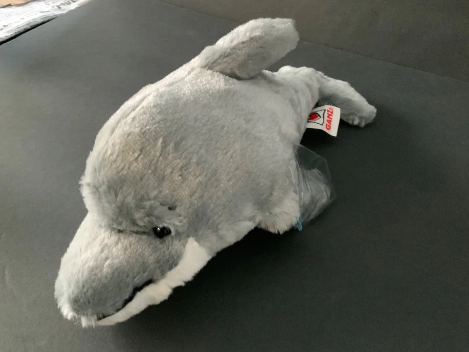 Ganz Webkinz Gray Bottlenose Dolphin Plush Toy 11” HM220 USED No Code - Image 3 of 4
