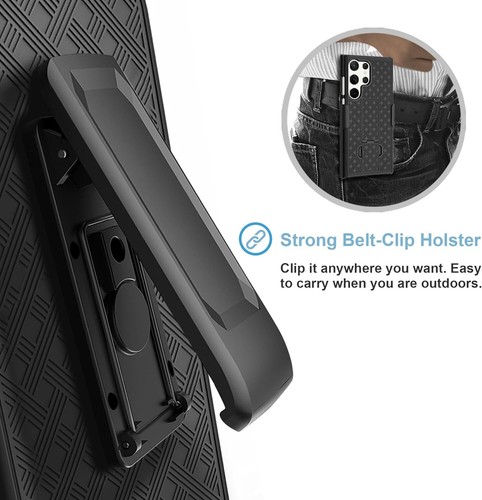 For Samsung Galaxy S24 FE 5G Phone Case with Belt Clip Holster Shockproof Cover - Picture 7 of 11