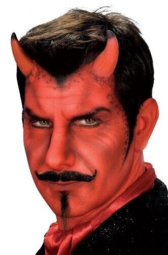 Red Devil Prosthetic Horns Latex Demon Applications Halloween Woochie FX WO113 - Picture 1 of 3