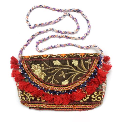 Vintage Tribal Banjara  Handmade Ethnic Women Hobo Purse Hippy Clutch Bag u - 第 1/4 張圖片