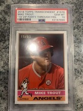 2018 Topps Transcendent Mike Trout (1976) - PSA 10