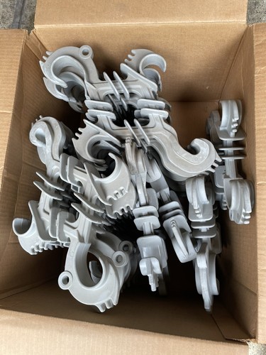 (Lotto di 6) Nuovo Hendrix Filo H-15D Plastica Elettrico Rack Isolatore Distanziatore Lineman - Foto 1 di 3