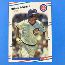 Rafael Palmeiro 1988 Fleer Card #429 MLB Chicago Cubs