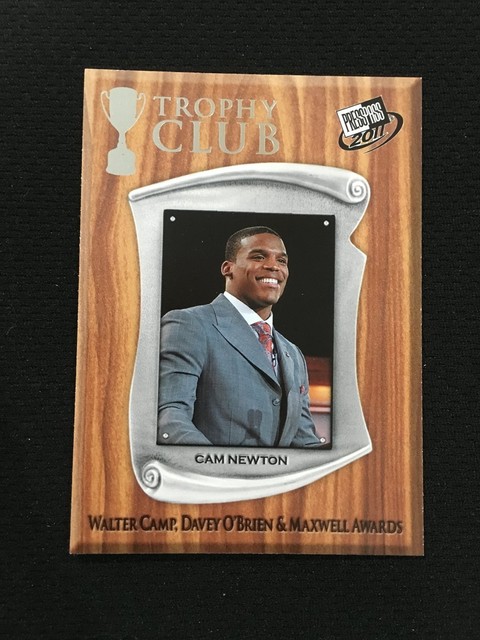 CAM NEWTON ROOKIE INSERT TROPHY CLUB CAROLINA PANTHERS 2011 FOOTBALL 