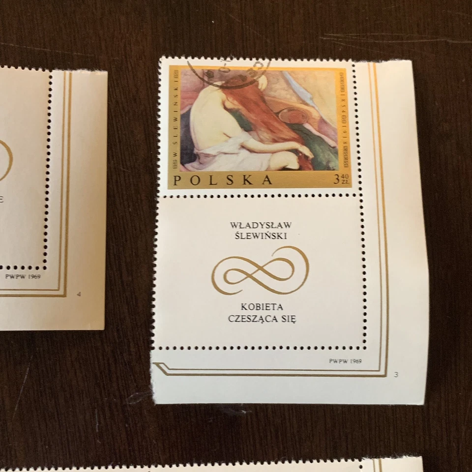 POLONIA 1969 MNH OG SELLOS 1675-1682 MAESTROS PINTORES CTO Foto 4 de 4