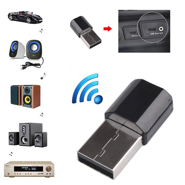 New 3.5mm Wireless USB Bluetooth Receiver For Aux Stereo Audio Music Car Adapter
