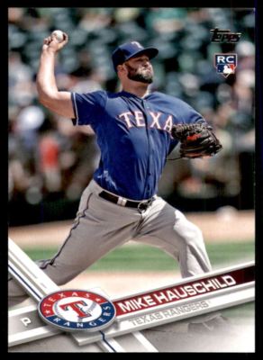 2017 Topps Update #US242 Mike Hauschild Texas Rangers Rookie Card