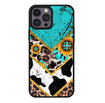Phone Case for iPhone 7 8 X XR XS 11 12 13 14 15 Cow Print Country Girl