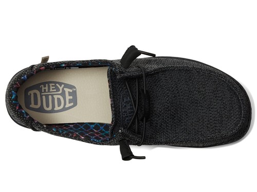 Hey Dude Wendy Sox Women's Casual Shoes, Micro Total Black, W8 - Picture 5 of 5