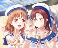 Anime love live sunshine  chika takami riko Playmat Gaming Mat