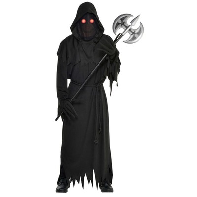 HALLOWEEN KARNEVAL FASCHING KOSTÜM HERREN GLARING REAPER GR. M / L NEU
