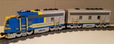 Custom Train Santa Fe F7 Engine A & B Units Blue -PLEASE READ ITEM DESCRIPTION-