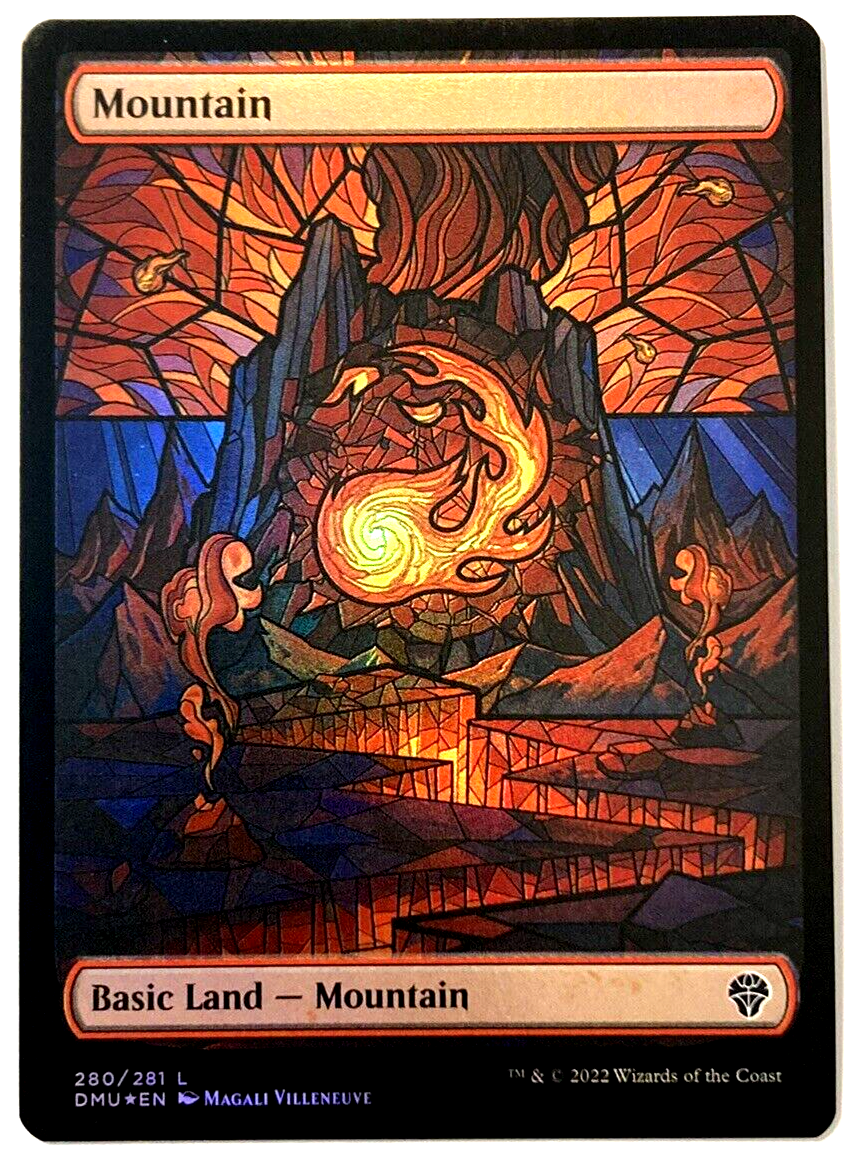 MTG Mountain Dominaria United 280/281 SHOWCASE FOIL Land