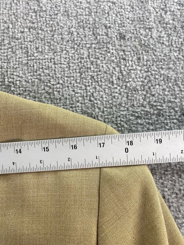 Vintage Chaps Ralph Lauren Suit Jacket 40 R Beige Wool Hopsack Golden Buttons - Picture 6 of 18