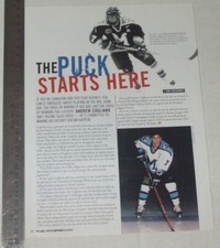 Andrew Cogliano original ONE magazine clipping page PHOTO article