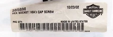 Harley-Davidson Screw, Hex Socket Head Cap Part Number - 3858M (Pack Of 2)