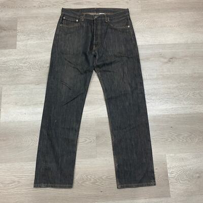 Levi's 501 XX Black Denim Straight Leg Jeans Men's 34x32 Y2K | eBay
