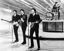 The Beatles John Paul Ringo & George Singing On Stage 1964 16X20 Canvas Giclee