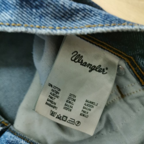 Wrangler Jeans Mens W34 L32 Blue Denim Regular Fit Straight Leg Zip - Picture 3 of 11