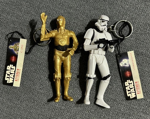 Star Wars 2008 Keychain Collectables Series 1 – C-3PO & Stormtrooper Keyring