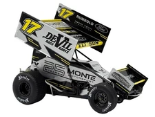 WINGED SPRINT CAR #17 ELIASON "MONTE MOTORSPORTS" 2025 1/18 BY ACME A1825010