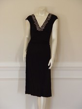 DAVID MEISTER EMBELLISHED NECKLINE DRESS - NWT - size MEDIUM