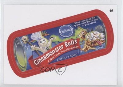 2014 Topps Wacky Packages Series 1 Red Chillsbury Cinnamonster Rolls #16 0c4