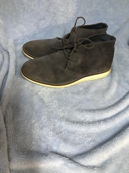 Men Dune Boots Grey Suede 40.5