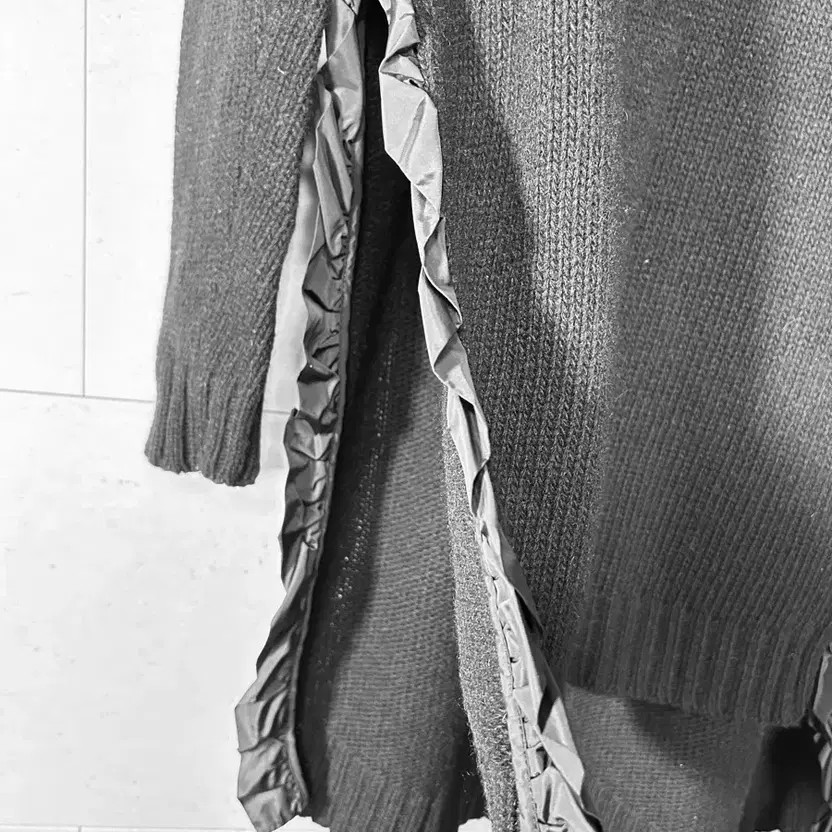 Moncler Black Long Knit Tunic Dress - Size L thumbnail 2