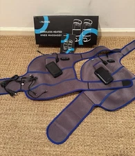 Cordless, heated knee massagers