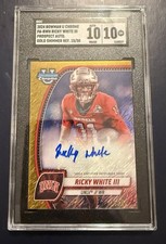 2024 Bowman U Chrome Ricky White III Gold Shimmer Auto /50 SGC 10/10 🔥