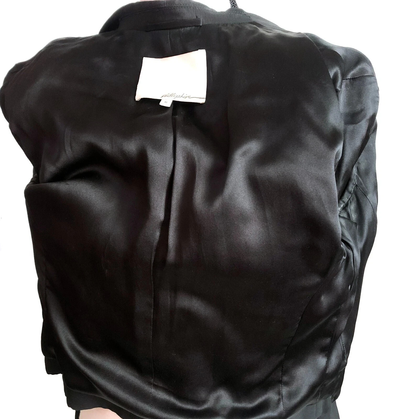 3.1 Phillip Lim Women's Cropped Single Button Blazer Jacket Minimalist Chic Work image 9