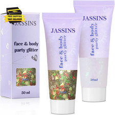 2PCS Body Glitter, 100Ml Christmas Face Makeup Gel Glitter                