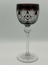 Bicchiere da vino romano in cristallo al piombo, rosso, vintage