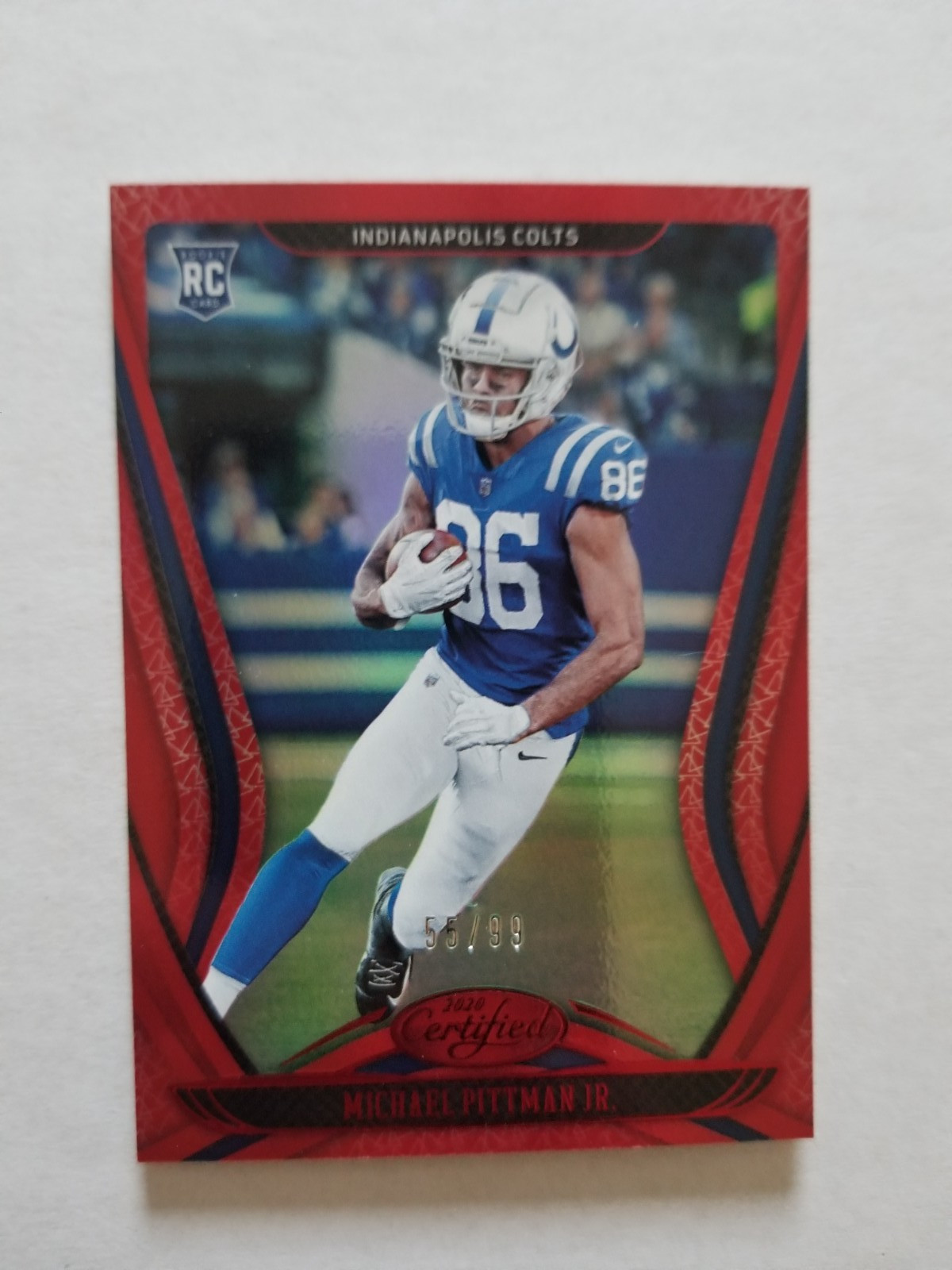 Michael Pittman Jr 2020 Panini Certified Red Rookie #122 RC /99 Colts