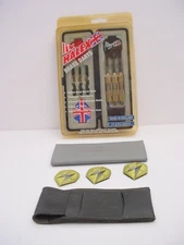 Halex Brass Barrel Darts Set Tempered Steel Points Made In England