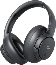 Wireless Active Noise Cancelling Headphones Over-Ear with Mic, 70H Playtime, Bla