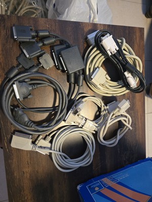 Lot Of 8 Assorted Parallel SCSI  Printer Cables Male Pro Series