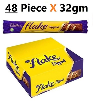 Cadbury Flake Dipped Chocolate - Candy bar( 48 Piece X 32 gm)