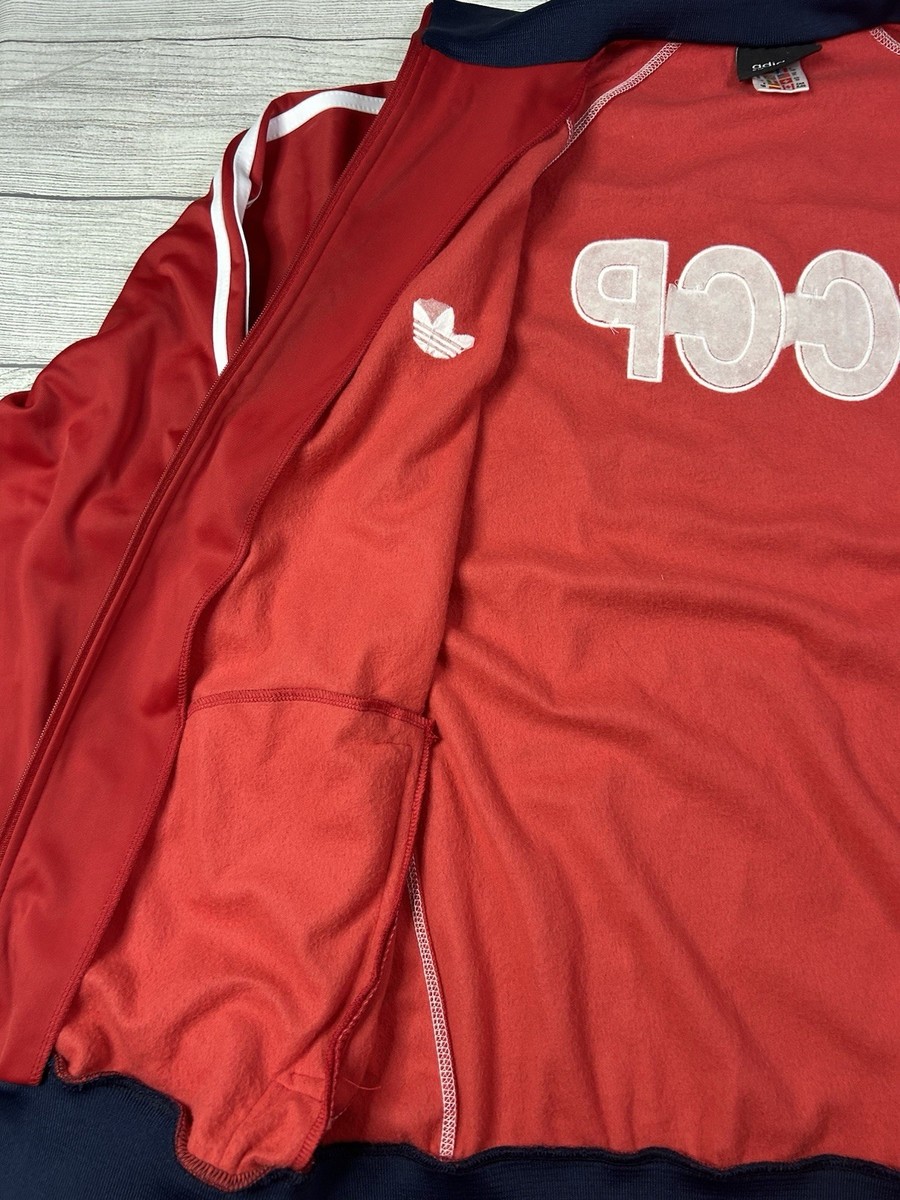 Vintage Soviet Union CCCP Adidas Track Jacket Size XL 90s USSR D10