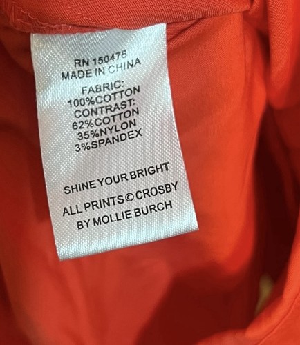 Crosby By Mollie Burch Blake Dress Size S Pink Red - Picture 6 of 6